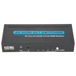 10.2Gbps 4Kx2K 4 Input 1 Output HDMI Switch