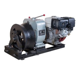 Stringing Equipment Cable Winch Puller Petrol Engine For Electric Circuits