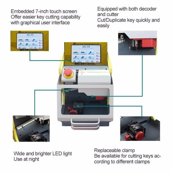 Sec-E9 High Security Automatic Car Key Code Cutting Machine Key Copy Machine