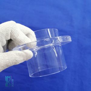 Fused Silica Quartz Glass Flange Ring Sio2 Translucent Frosted