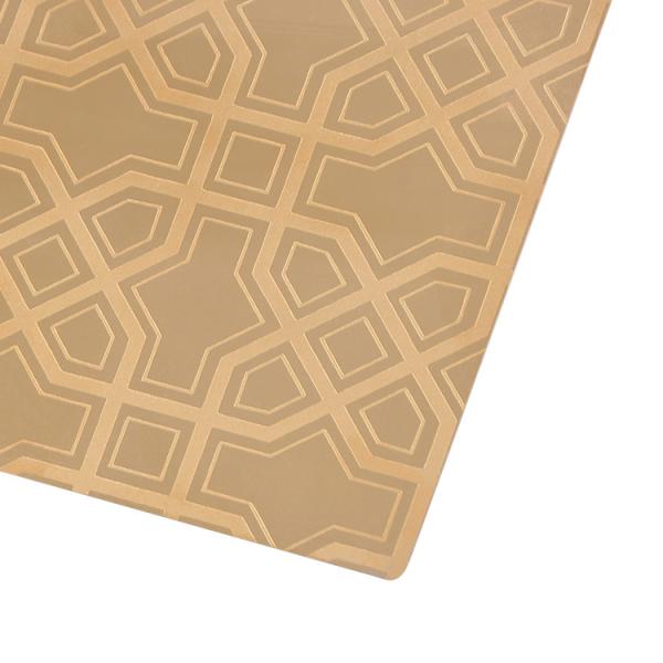 201 PVD Color Coating Stainless Steel Metal Cutting Sheet Etching Pattern 4x8 For Wall Panel Decor
