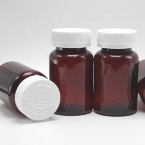 Securely Store Supplements with 120mL 4oz Translucent Amber Pill Containers and