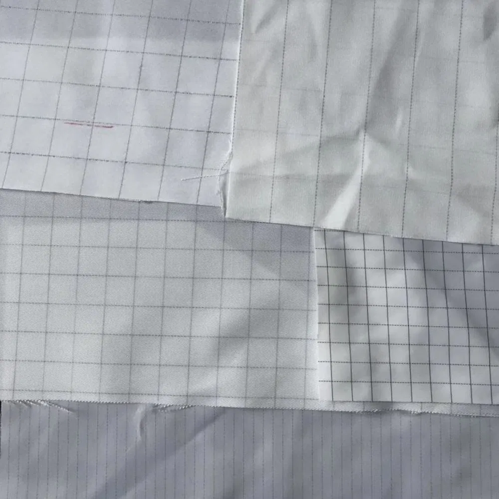 Polyester Antistatic with Stainless Steel Grid Pattern for Air Filter Cloth