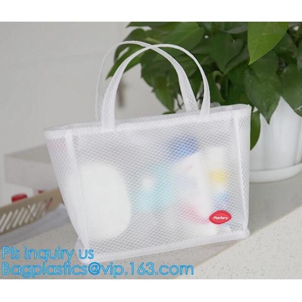 Women Mesh Shoulder Bag Handbag Travel Tote Beach Toiletry Storage Bag Case, Travel Beach Storage Handbag Mesh Tote Hand