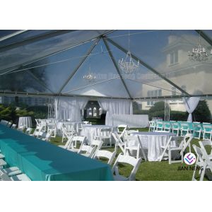 European Style Clear Frame Party Tent With Beautiful Roof Linings / Curtains