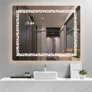Wholesale 4mm Thick Anti Fog Bathroom Mirror Rectangle With No Magnification from china suppliers