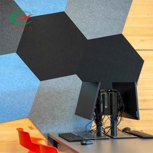 OEM Soundproof Hexagon Acoustic Panels Practical Eco Friendly
