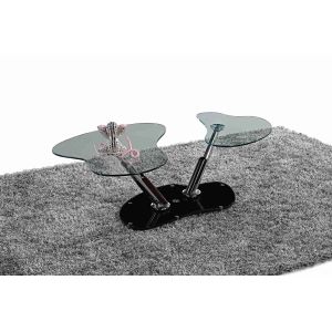 Oval Top Rotated Folded Side Table For Living Room Decorate OEM