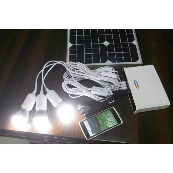 Quality solar power system 5W solar system with lithium battery for solar home LED light yellow for sale
