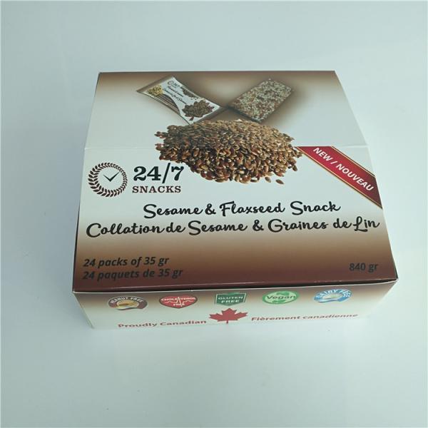 Kraft Paper Box Packaging Corrugated Retail Counter Lip Balm Whey Protein Bar Type
