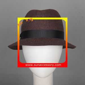 T8981177 Sun Accessory customized fashion winner 100% wool felt fedora hats,