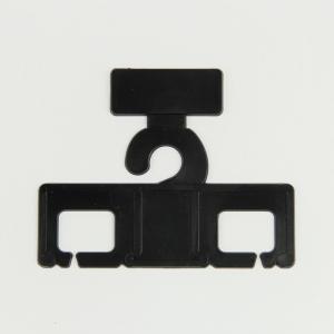 China PP Custom Printing Custom Sticker Label Black Plastic Suspender Hanger on sale