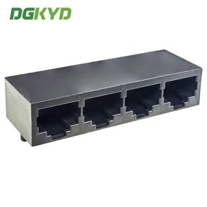 RJ45 Multi Port Connector 1X4 8P8C Light Free All Plastic Gold-plated G/Fu