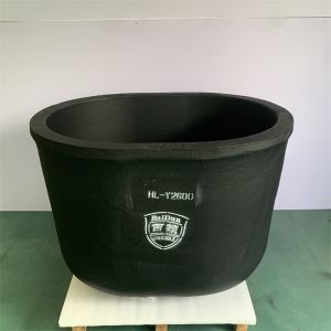 Silicon Carbide Graphite Oval Type Crucible Metal Melting Oxidation Chemical