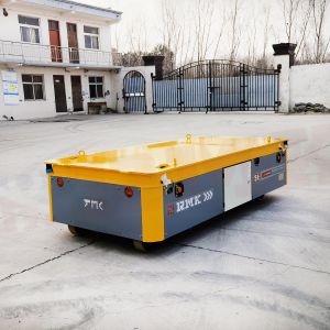 China Battery Operated 5 Tons Mold Steerable Transfer Trolley PLC Control on sale