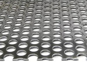 1.5mm Thickness Perforated Wire Mesh / Round Hole Mesh 2.0m Width
