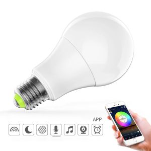 Multi Color Dimming Wifi Smart LED Light Bulb RGBW Support Alexa Google Home