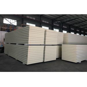 50mm Cold Storage PU Polyurethane Foam Sandwich Panel With Galvanized Steel