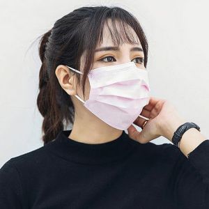 Breathable Non Woven Fabric Mask White Blue Pink Customized Color And Size