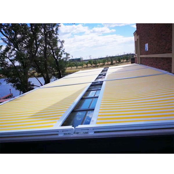 Customized Roof Sunshade Motorized Retractable Awning for sunroom