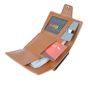 Custom Metal RFID Blocking Aluminium Card Holder Pop Up Wallet with High Qualtiy