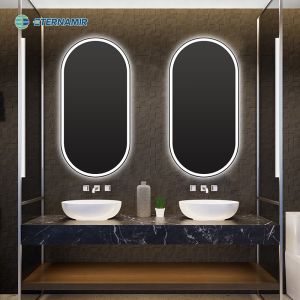 5mm Environmental Silver Mirror Round Shape LED Vanity Mirror for Smart Round