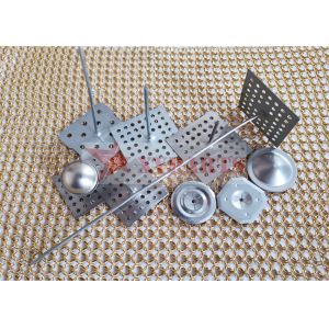 50mmx50mm Perforated Base Aluminum Pins For Installing Thermal Insulation