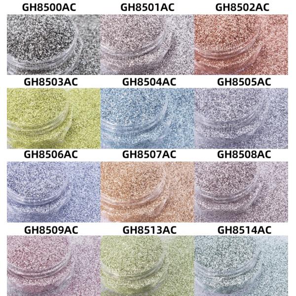 Teal Purple Chunky Hexagon Solvent Resistant Glitter Dust Oil Based For DIY Craft