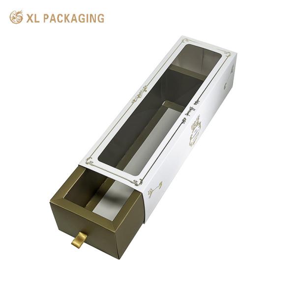 Quality XL Packaging Custom Packaging Box Factory Luxury Macaron Window Drawer Box Cake Candy Chocolate Packaging Box With Logo Food Cupcake Boxes for sale