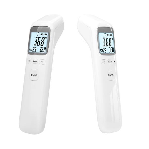 Quality White High Temp Infrared Thermometer Temperature Gun with LCD Screen for sale