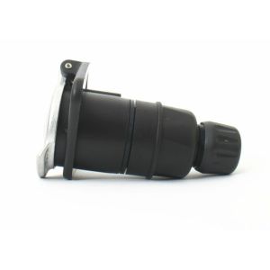 Black Trailer Electrical Plug 7 Pin Trailer Socket Weather Resistant