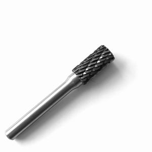 SA-5 Cylinder Without End Cut Burrs For Die Grinder 1/2 X 1 With 1/4 Shank Standard Double Cut