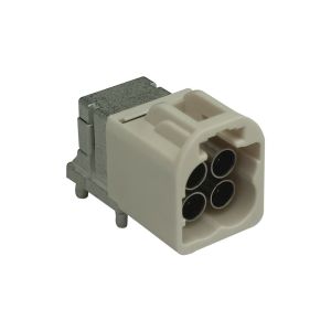 Right Angle Modular Housings for Mini Fakra with Quad Design PCB Connectors