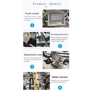 Top Bottom Box Container Two Faces Sticker Labeling Applicator Made for Wood