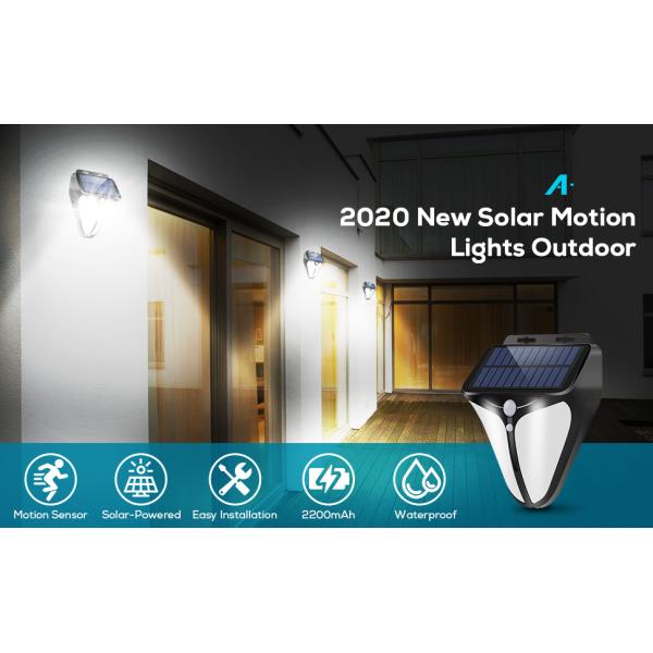 DC6V Yard Garage Wireless Solar Powered LED Wall Light 6000K With 3 Selectable Modes