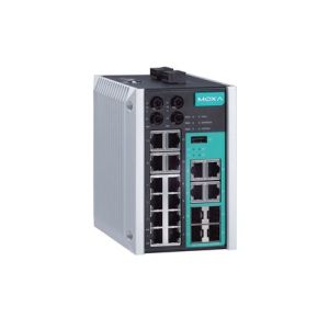 High-performance Moxa EDS-518E 14+4G-port Gigabit managed Ethernet switches