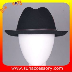 Wholesale 8141088 Sun Accessory customized winner fashion 100% Australia wool felt fedora hats, men hats and caps wholesaling from china suppliers