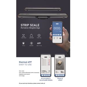 Electronic Portable Pallet Beam Scale with 3000kg Load Capacity 2hours Charging