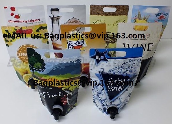 spout pouch/Food grade liquid beverage bag with spout/Runner wine spout bag