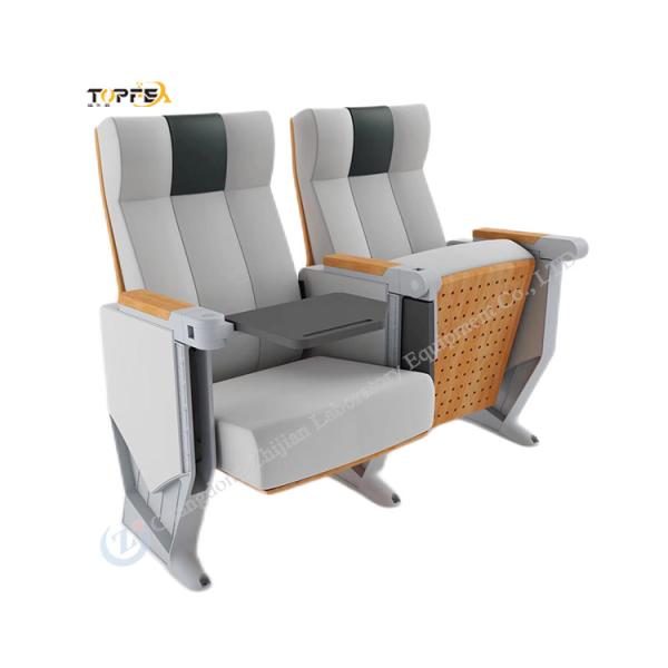 Quality Ergonomic Sleek Black Foldable Auditorium Chair With Armrests for sale