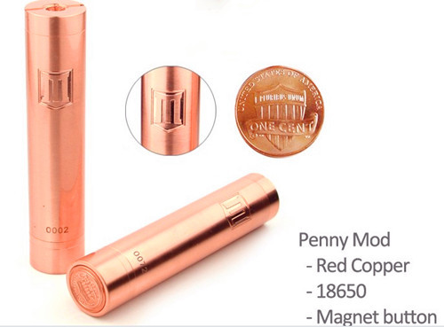 Quality 2014 Newest Mechanical Mod Red Copper Penny Mod Penny Mechanical Mod Hot Selling!!! for sale