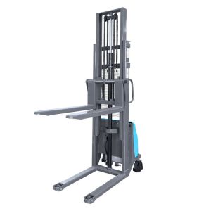 Adjustable Semi Electric Pallet Stacker 5T Straddle light Flexible