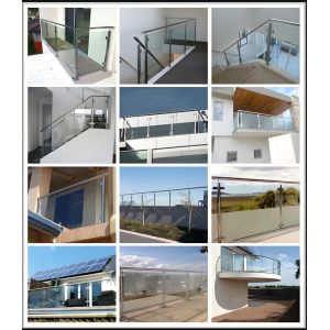 Tempered Glass Balcony Railing for Home and Commercial Use