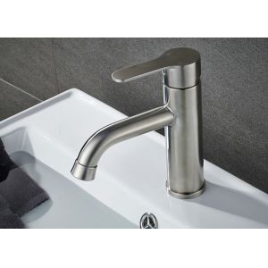 Durable ROVATE Waterfall Bathroom Faucet , Bathroom Sink Taps Under Counter