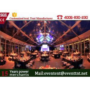 Fire Resistant Clear Span Tent White Windproof pvc marquee With VIP Cassette