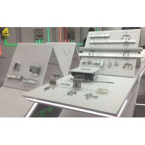 Convex Hole Hardware Store Display Racks , Hardware Store Racks With Pegboard