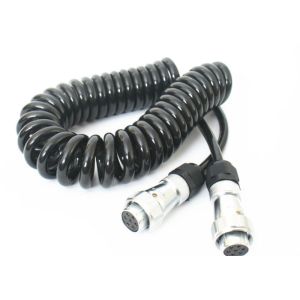 TPU Jacket Retractable Coil Cord For Truck Trailer Power Signal Transmission