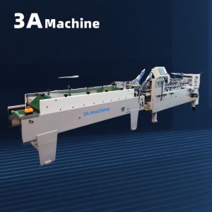 3A PLC Auto Lock Bottom Folder Glued Machine for Presentation Folder Manufacturi