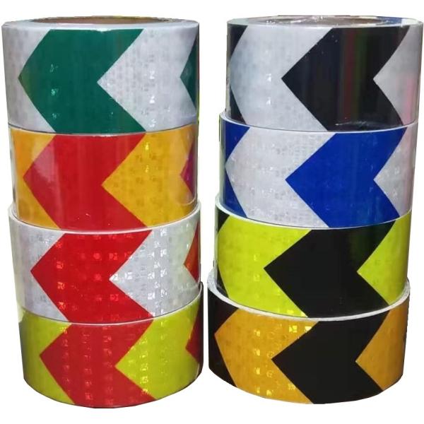 Honeycomb PVC Reflective Material Adhesive Temporary Safety Warning Reflect Sticker