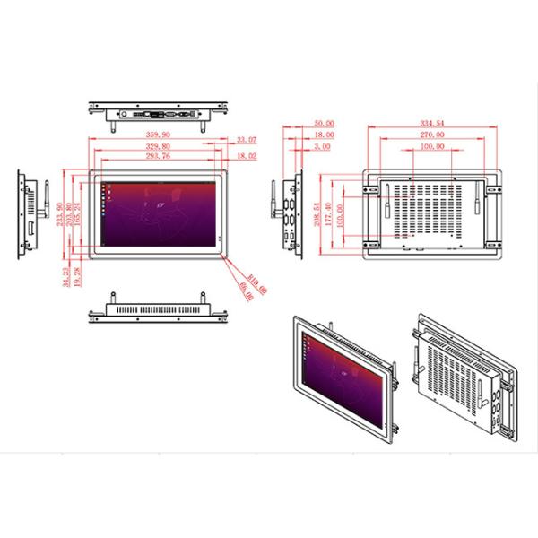 13.3-Inch Slim Linux Screen for Retail Interfaces and Public Information Systems